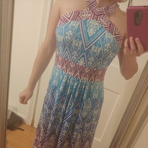 Wisp Petite violet and blue dress